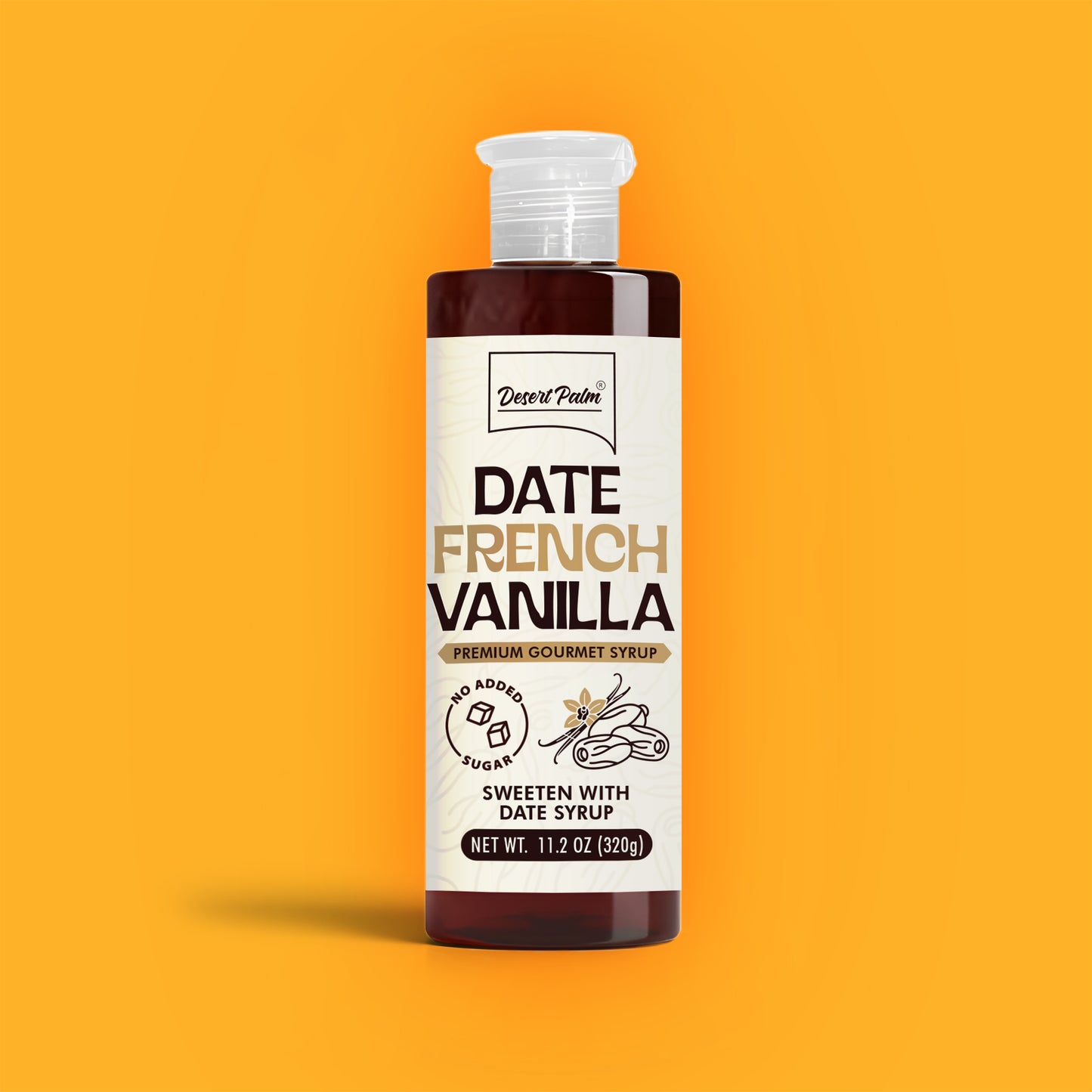 Date French Vanilla Coffee Syrup