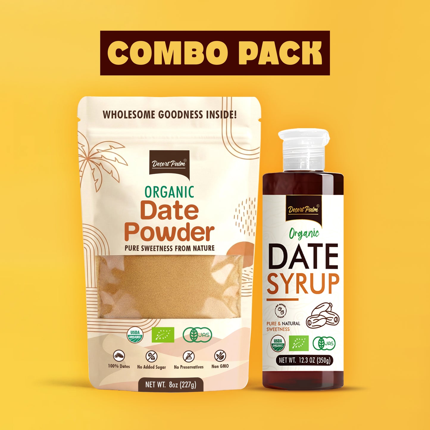 Organic Date Syrup + Date Powder Combo