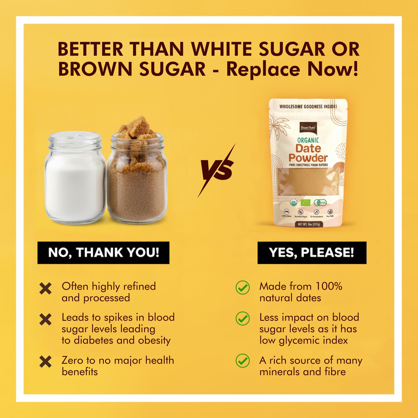 Organic Date Powder – Pack of 2 | Natural Sweetener
