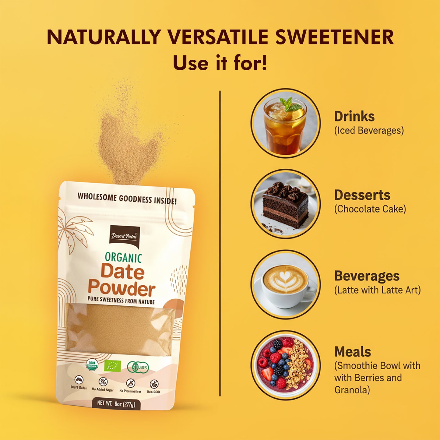 Organic Date Powder – Pack of 2 | Natural Sweetener